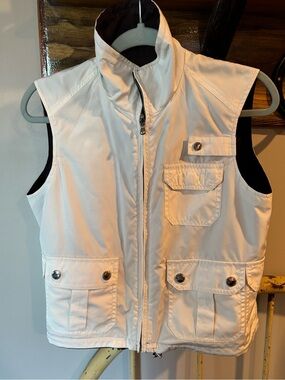Ralph Lauren reversible White/ Brown Vest